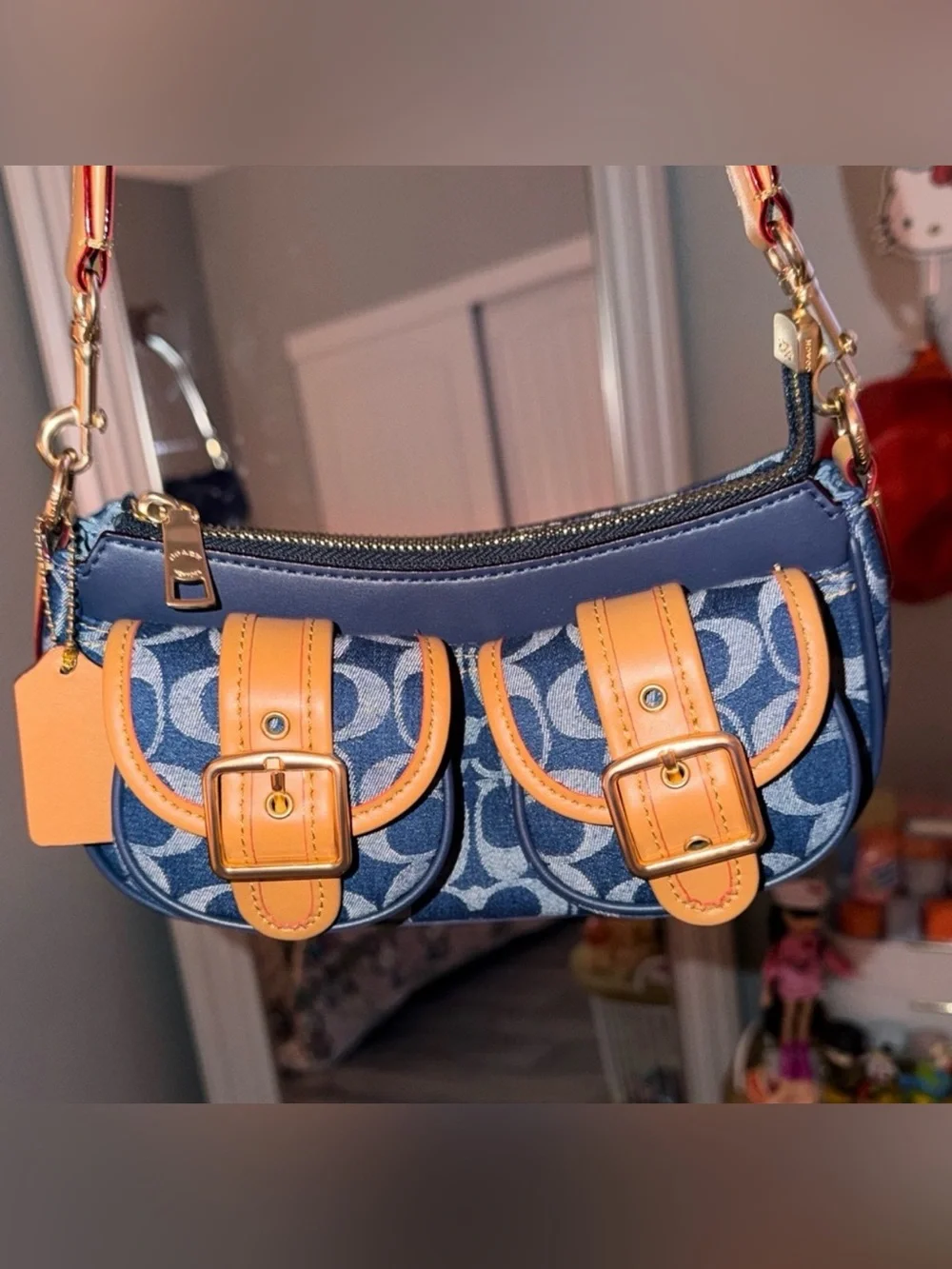 Coach Ashton denim bag Shoulder strap